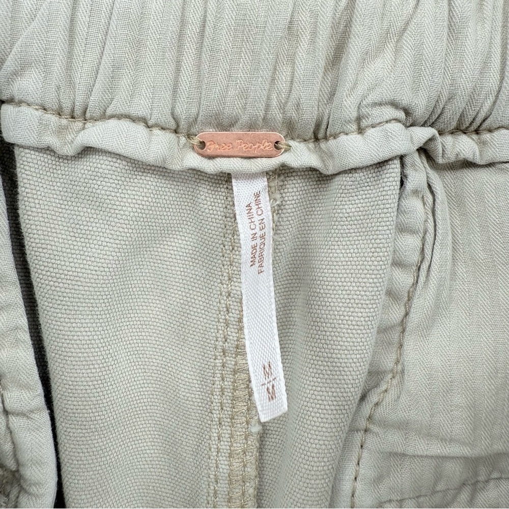Free People Margate Beige High Waist Pleated Trouser Pants Size M - Picture 9 of 13
